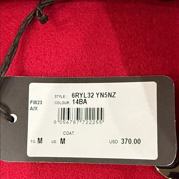 Armani NWT Stunning Long Wool blend Trench Coat - Picture 14 of 14